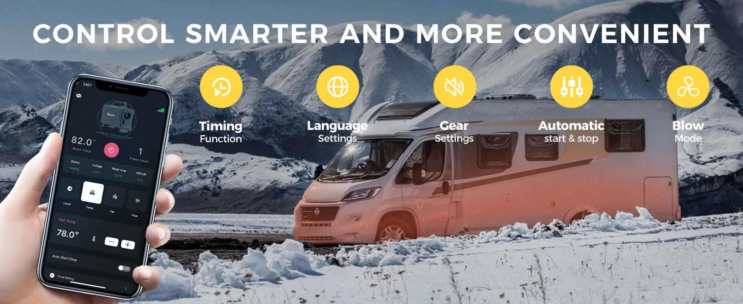 TB10 8KW Toolbox Diesel Air Heater with Thermostat & Bluetooth Control-TB10 / CZECH REPUBLIC