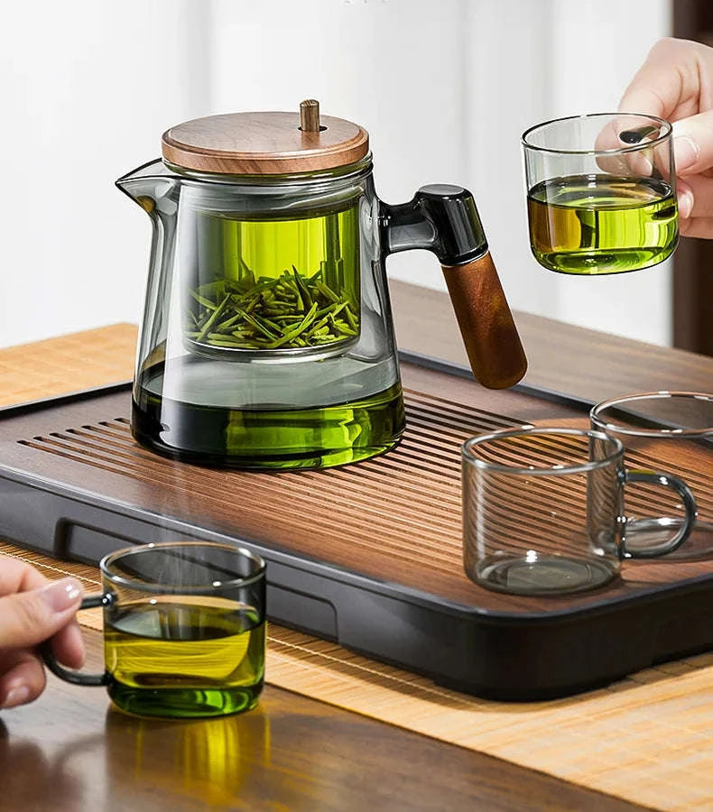 Tea Separation Mug with Glass Filter-650ml / Smoky gray