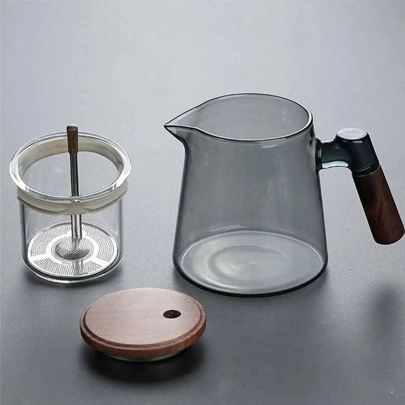 Tea Separation Mug with Glass Filter-650ml / Smoky gray