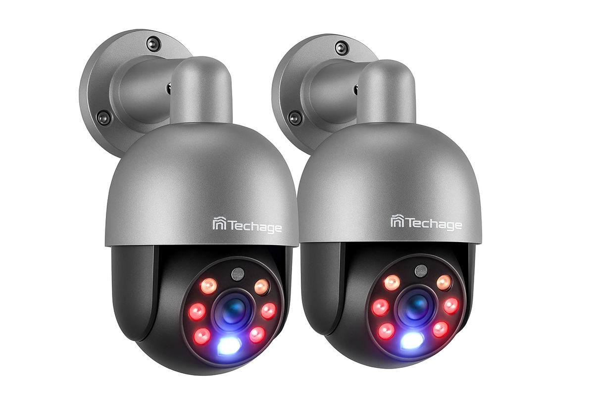 4K 8MP PTZ PoE IP Camera with AI Human Detection and Two-Way Audio