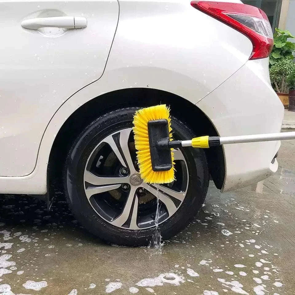 Telescopic Car Wash Brush for Easy Reach and Smooth Cleaning-Set B