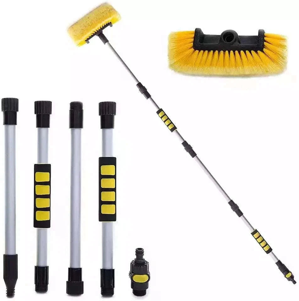 Telescopic Car Wash Brush for Easy Reach and Smooth Cleaning-Set B
