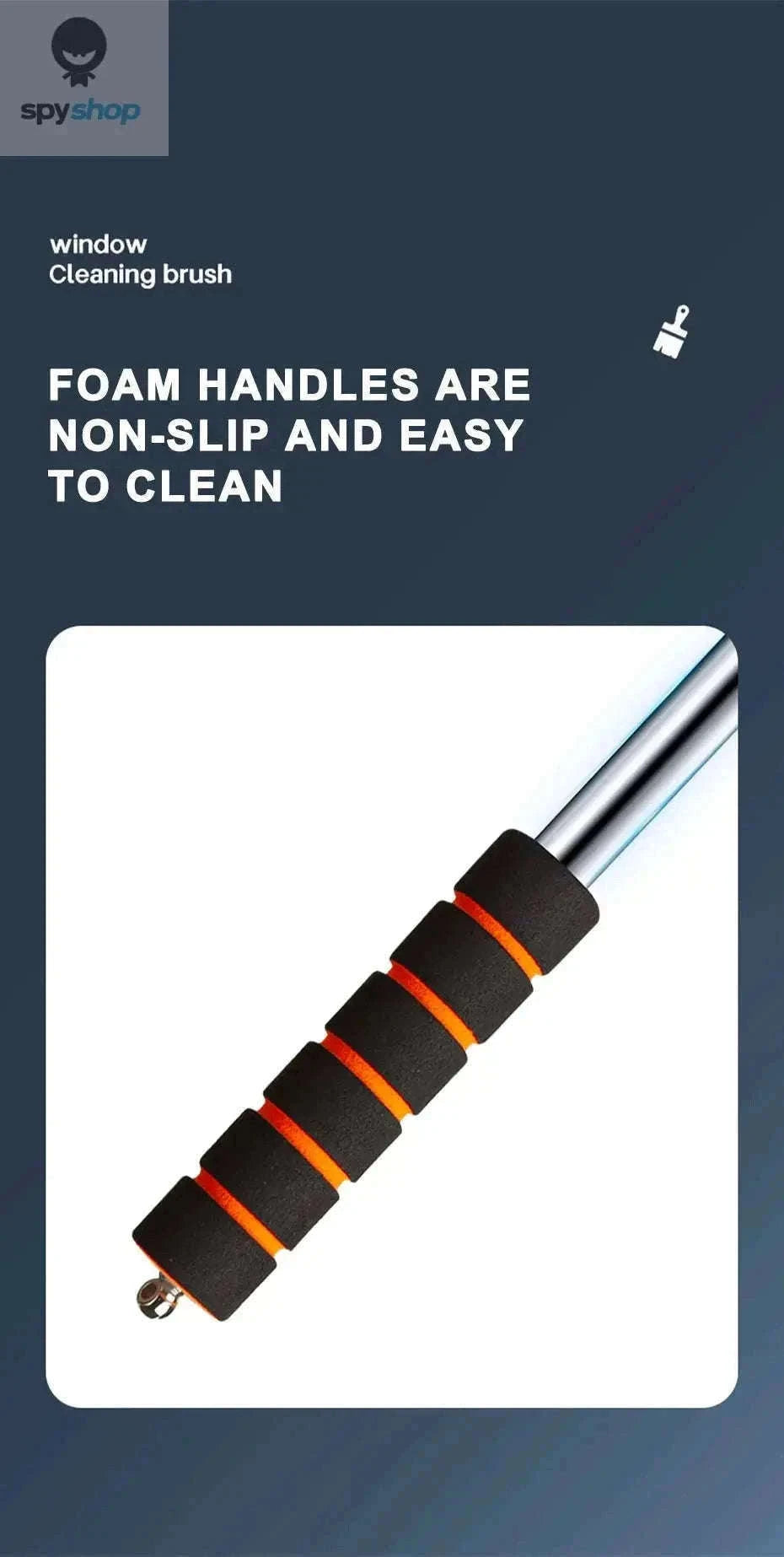 Telescopic Car Windshield Cleaning Brush for Clear Glass-black