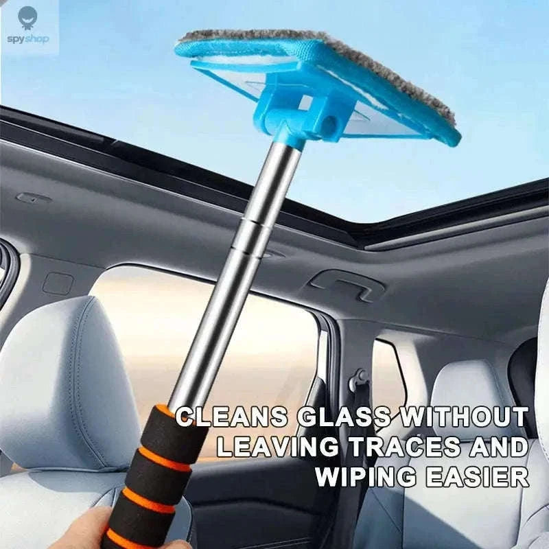 Telescopic Car Windshield Cleaning Brush for Clear Glass-black