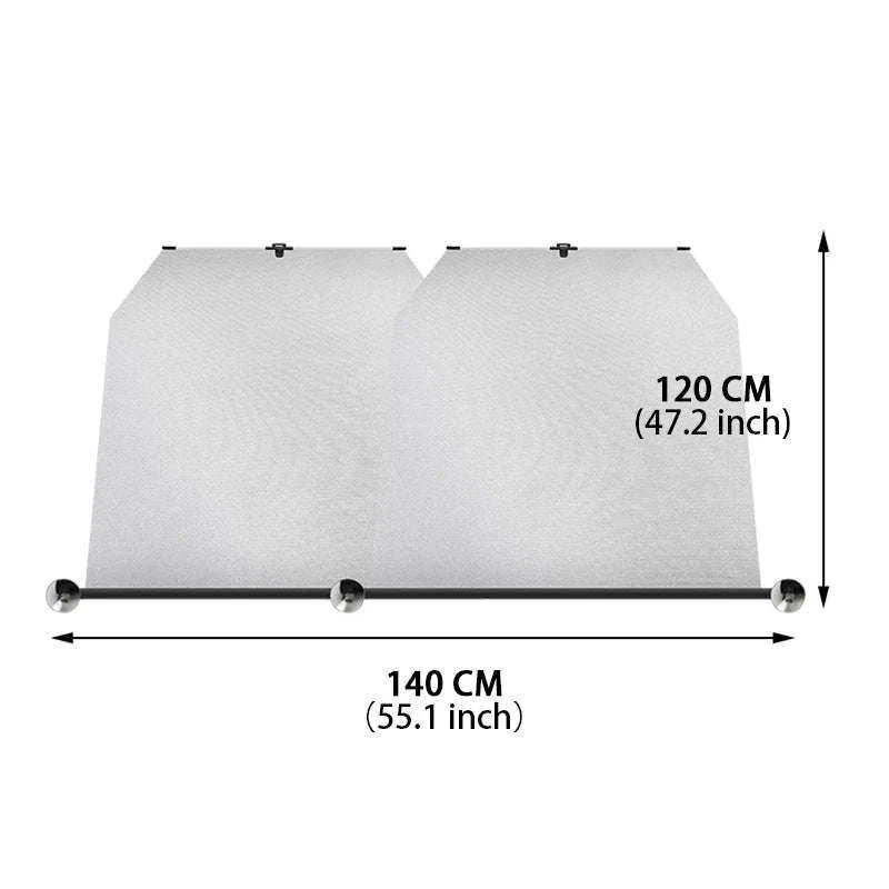 Telescopic Car Windshield Sun Shade Curtain 72cm-140cm Adjustable-1 pc