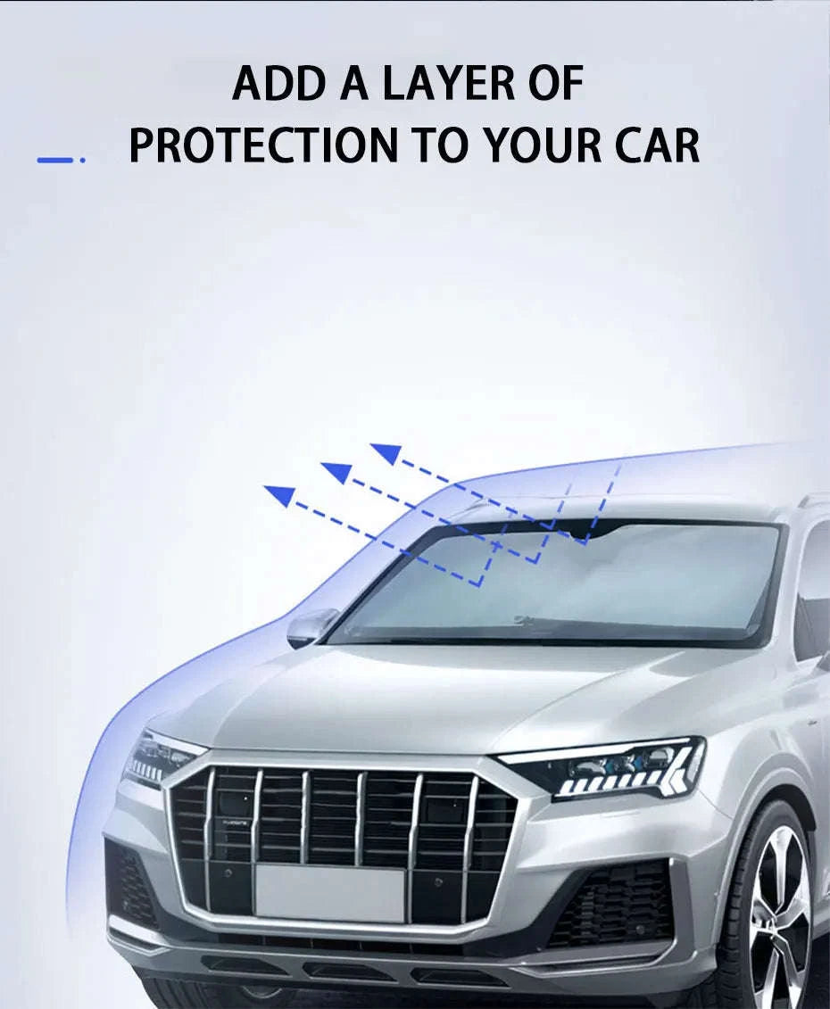 Telescopic Car Windshield Sun Shade Curtain 72cm-140cm Adjustable-1 pc
