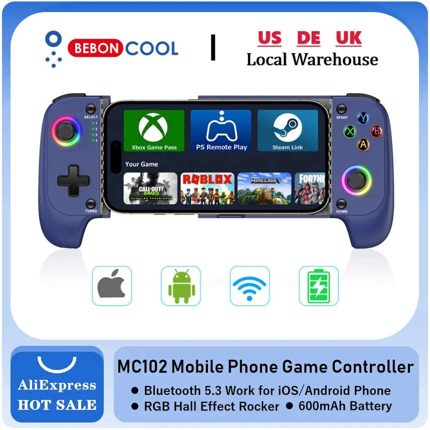 Telescopic Mobile Phone Game Controller for iPhone and Android-BEBONCOOL MC101 / United Kingdom