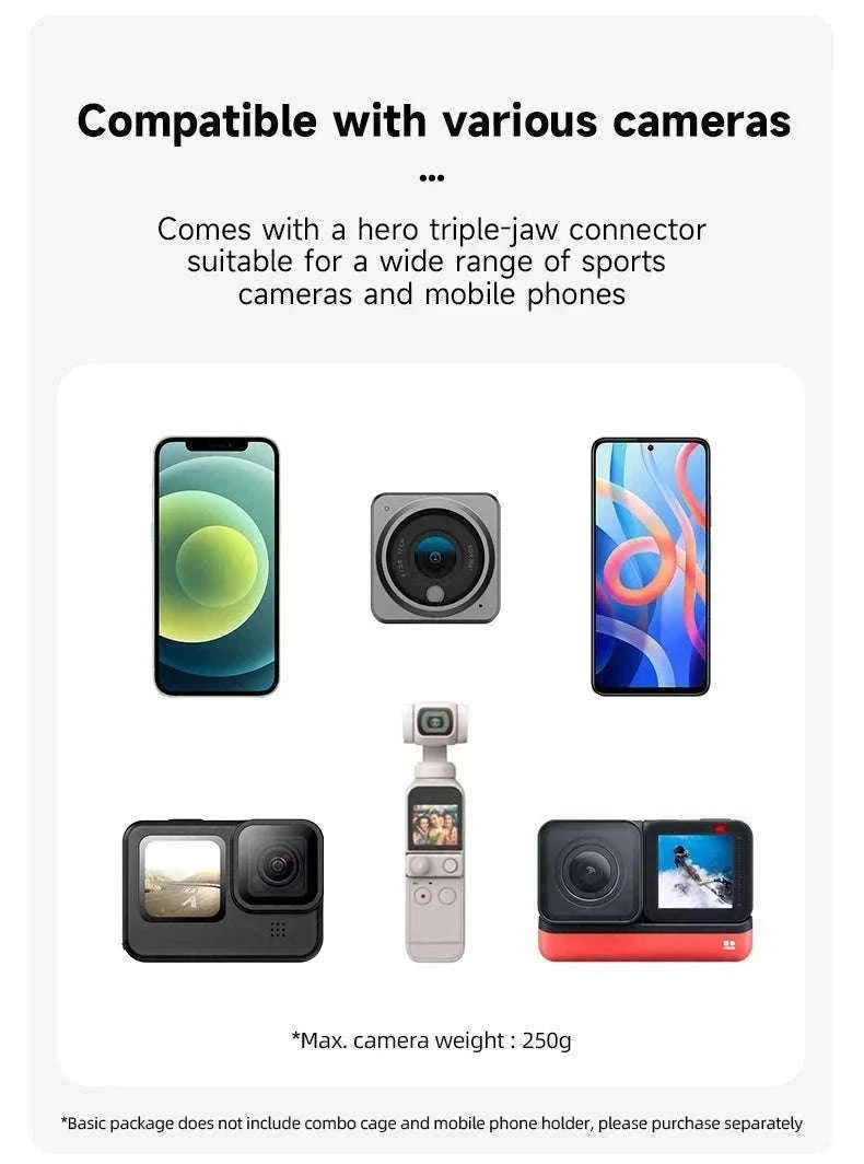 TELESIN 360° Rotating Magnetic Backpack Clip for Action Cameras-With Magnetic B