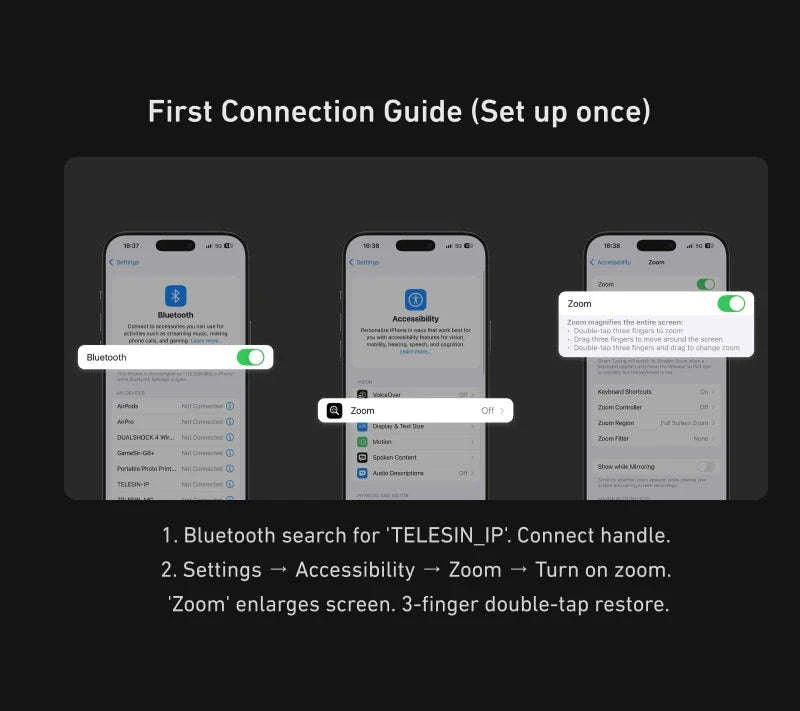 TELESIN Magnetic Master Grip Kit for iPhone 17 Series-17Pro max no light
