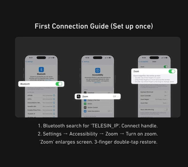 TELESIN Magnetic Master Grip Kit for iPhone 17 Series-17Pro max no light