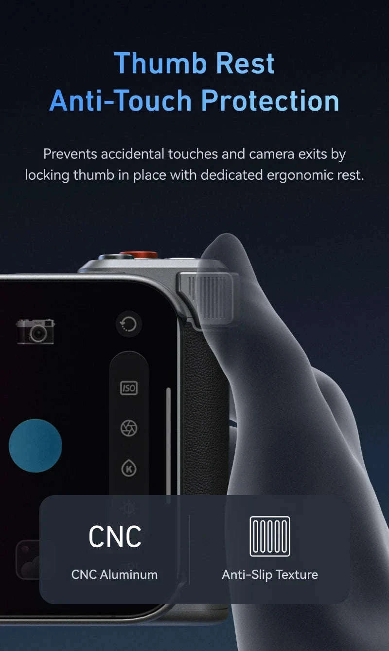 TELESIN Magnetic Master Grip Kit for iPhone 17 Series-17Pro max no light