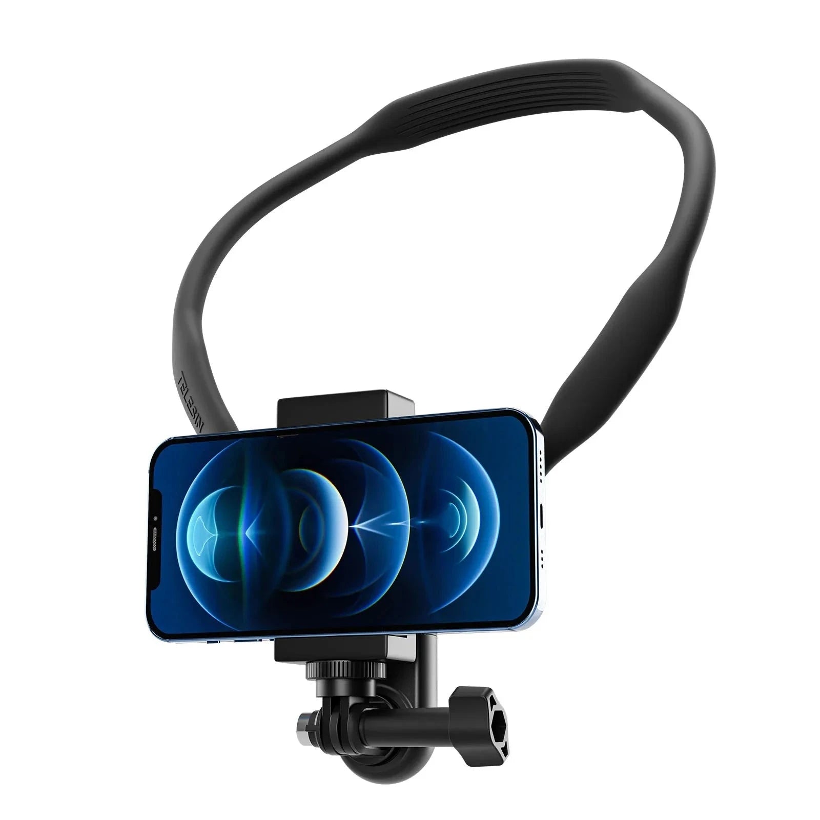 TELESIN Neck Hold Mount for Action Cameras Hands-Free Filming-With phone clip