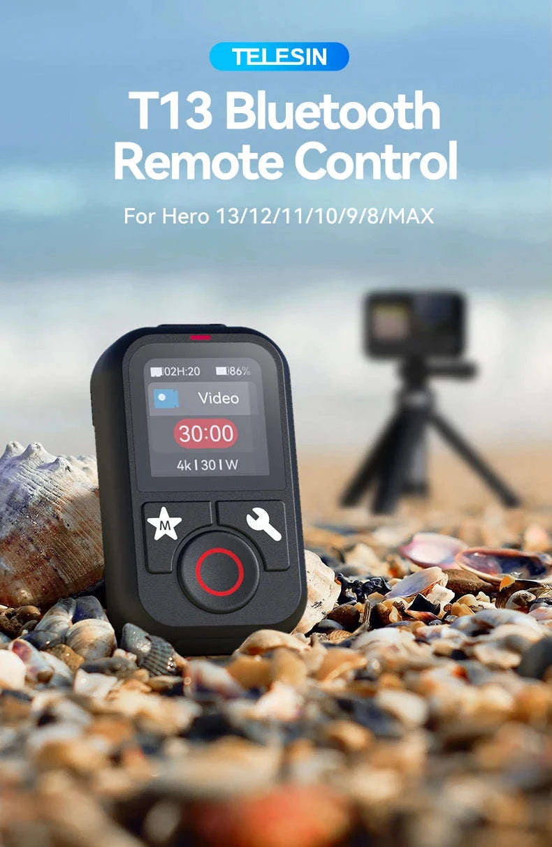 Telesin Waterproof Bluetooth Remote Control for GoPro Cameras-remote
