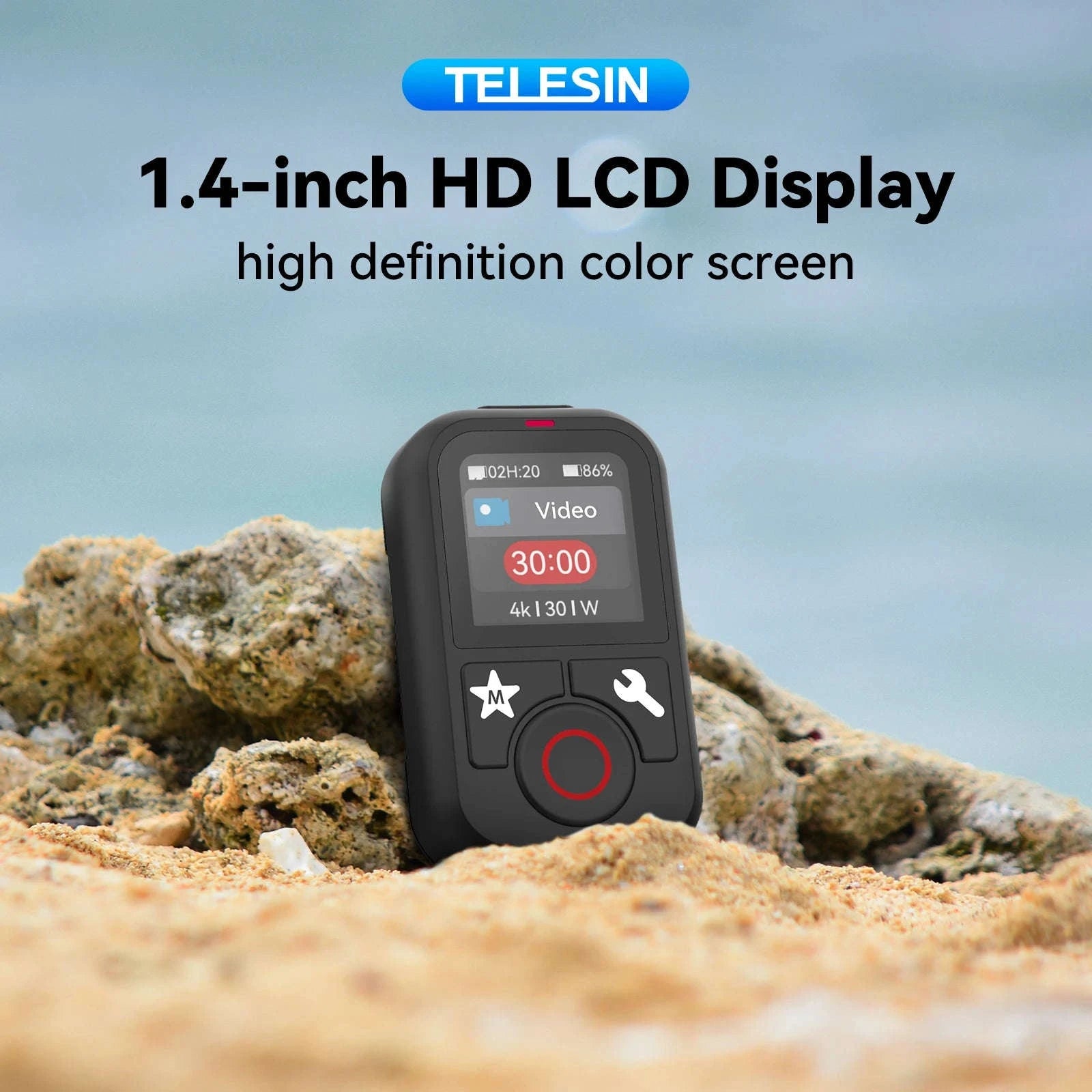 Telesin Waterproof Bluetooth Remote Control for GoPro Cameras-remote