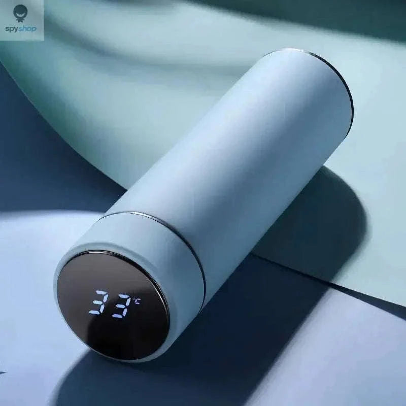 Temperature Display Thermos Cup 500ml Vacuum-Insulated Bottle-Black / 500ml