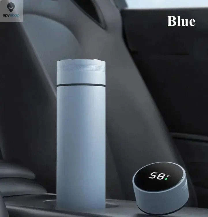 Temperature Display Thermos Cup – 500ml Vacuum-Insulated Smart Bottle-Black / 500ml