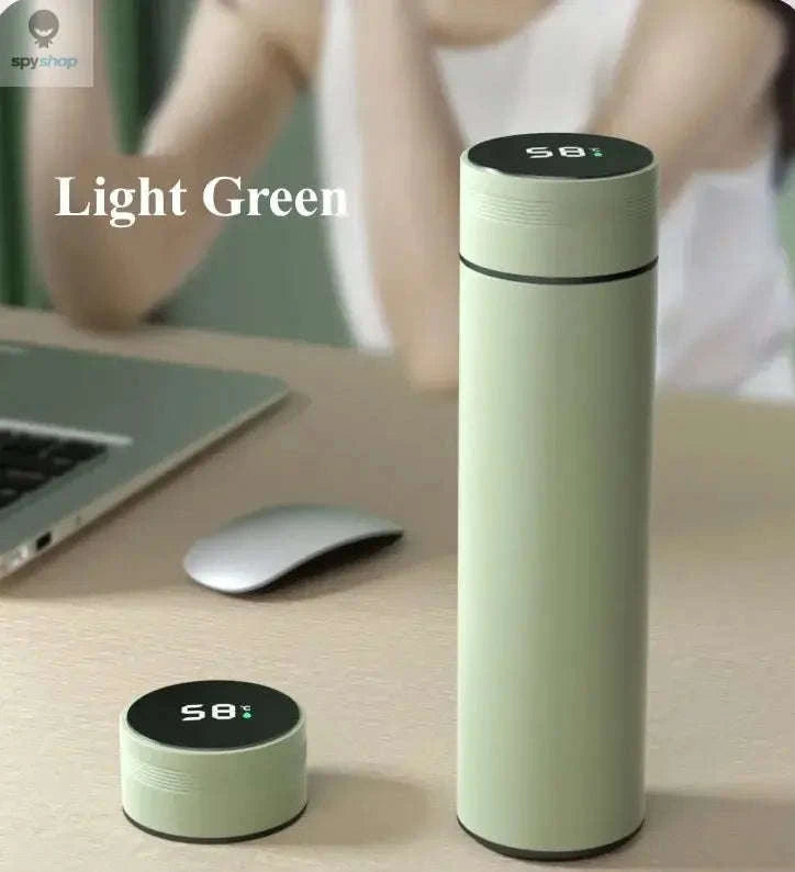 Temperature Display Thermos Cup – 500ml Vacuum-Insulated Smart Bottle-Black / 500ml
