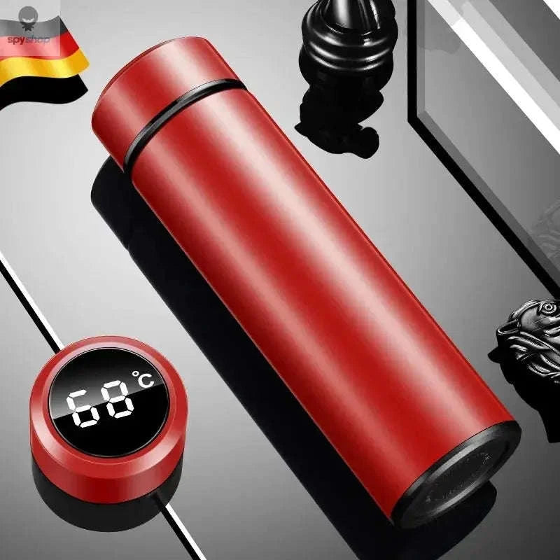 Temperature Display Thermos Cup – 500ml Vacuum-Insulated Smart Bottle-Black / 500ml