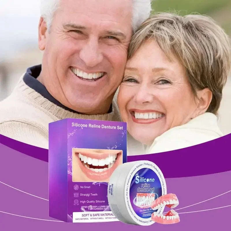 Temporary Denture Reliner Kit for Comfortable Secure Fit-A / United States