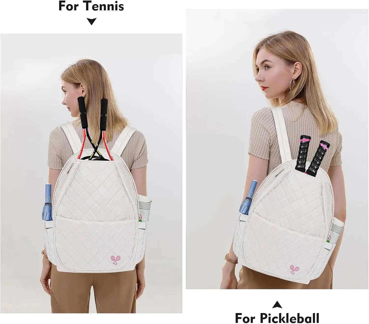 Tennis Backpack with Racket Compartment and Laptop Sleeve-United States