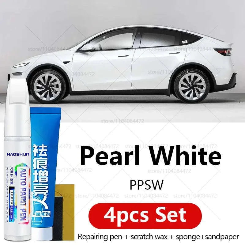 Tesla Car Paint Repair Pen for Scratch Touch-Ups-Pearl White PPSW