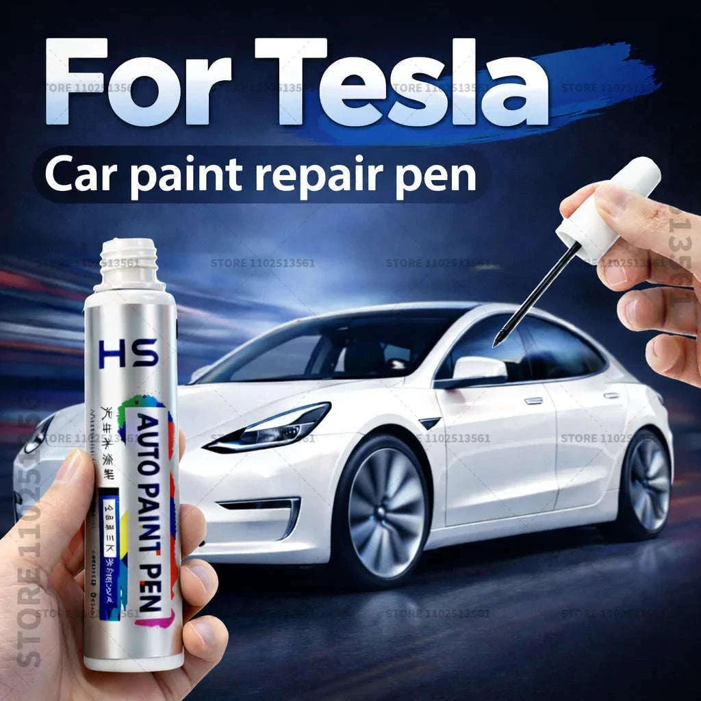 Tesla Car Paint Repair Pen for Scratch Touch-Ups-Pearl White PPSW