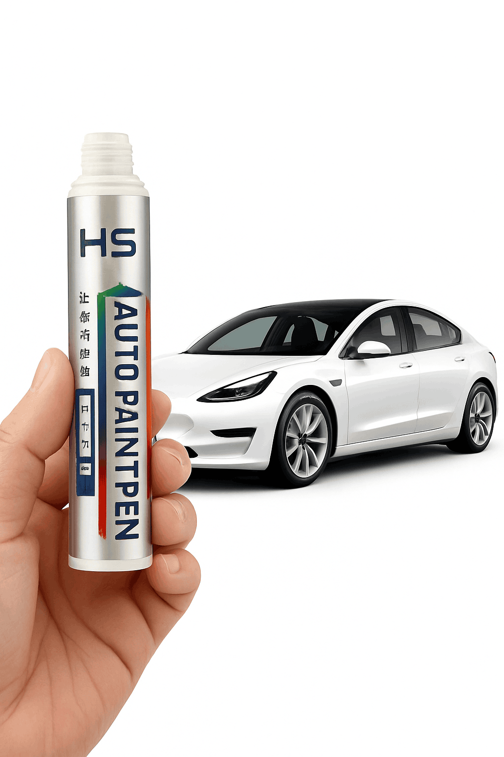 Tesla Car Paint Repair Pen for Scratch Touch-Ups-Pearl White PPSW