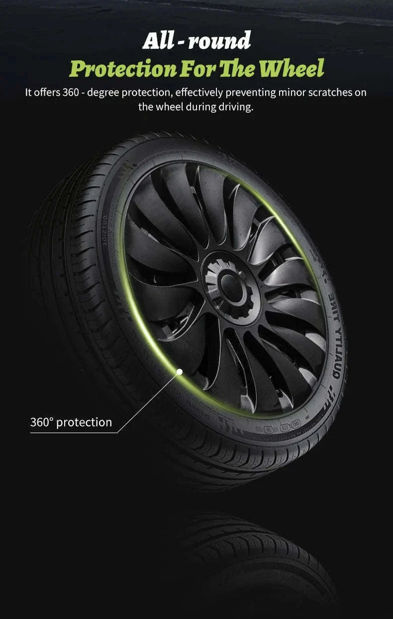 Tesla Model Y 19-Inch Wheel Cover Set-Cyclone Style / france