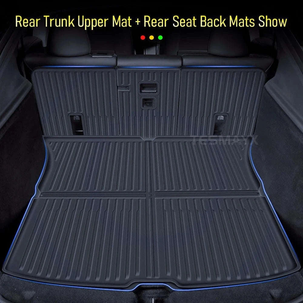 Tesla Model Y Juniper 2025-Now TPE Floor Mats and Cargo Liner-Y 3pcs Floor Mat LHD
