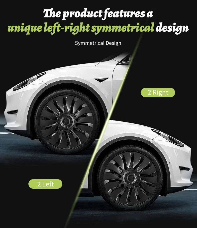 Tesla Model Y Wheel Cover Set for 19-Inch Wheels-Cyclone Style / france
