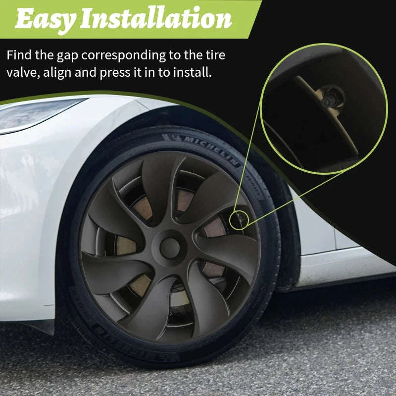 Tesla Model Y Wheel Cover Set for 19-Inch Wheels-Cyclone Style / france