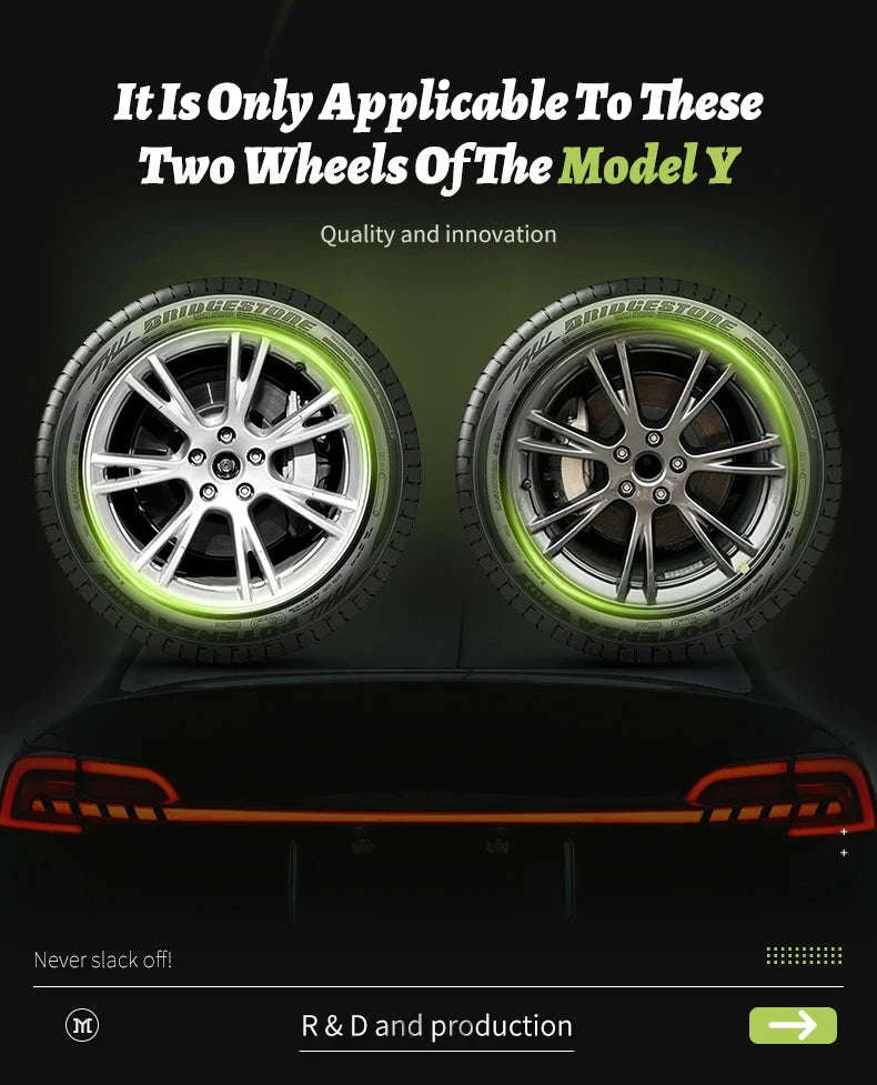 Tesla Model Y Wheel Cover Set for 19-Inch Wheels-Cyclone Style / france