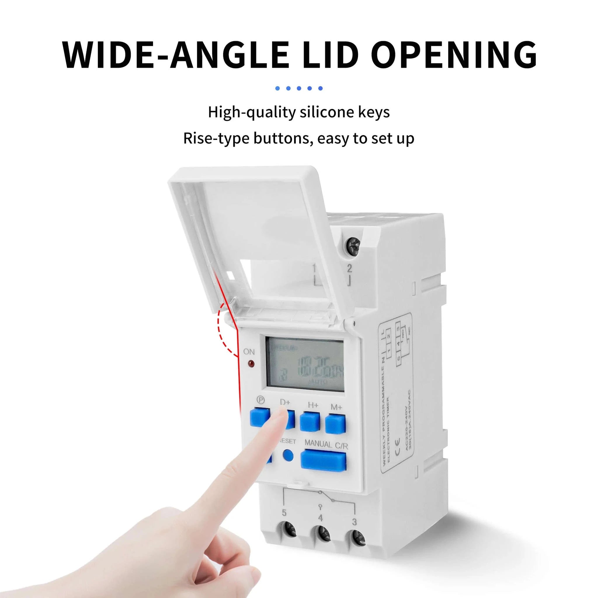 THC 220V Weekly Programmable Digital Timer Switch-THC-30A 220V / Current Range 1