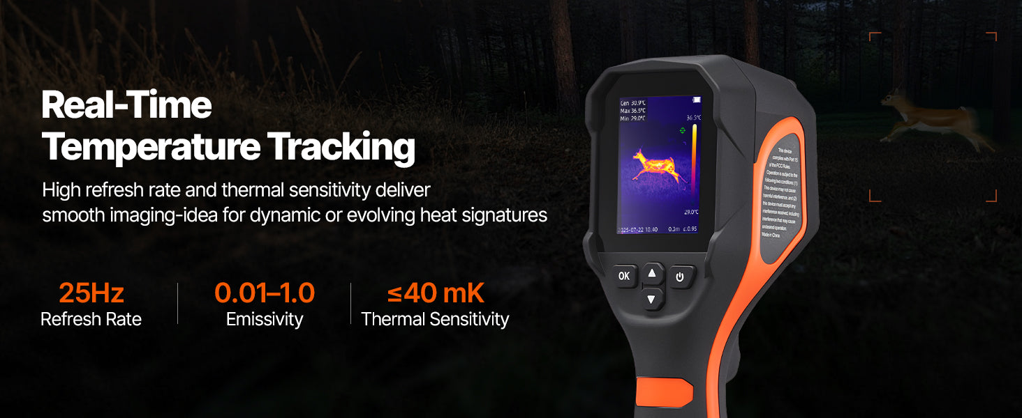 Handheld Thermal Camera 320x240 Enhanced Imaging with 25Hz Refresh