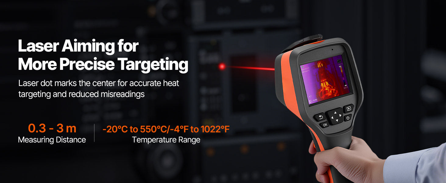 Handheld Thermal Camera 256x192 IR 2MP Visual 25Hz Imager
