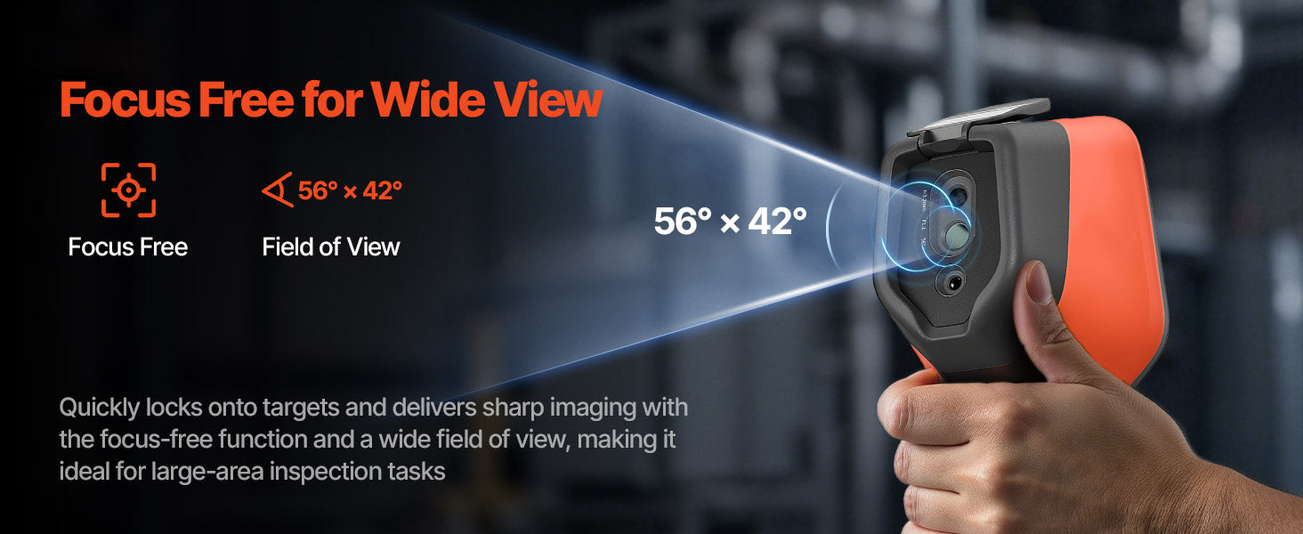 Handheld Thermal Camera 256x192 IR 2MP Visual 25Hz Imager