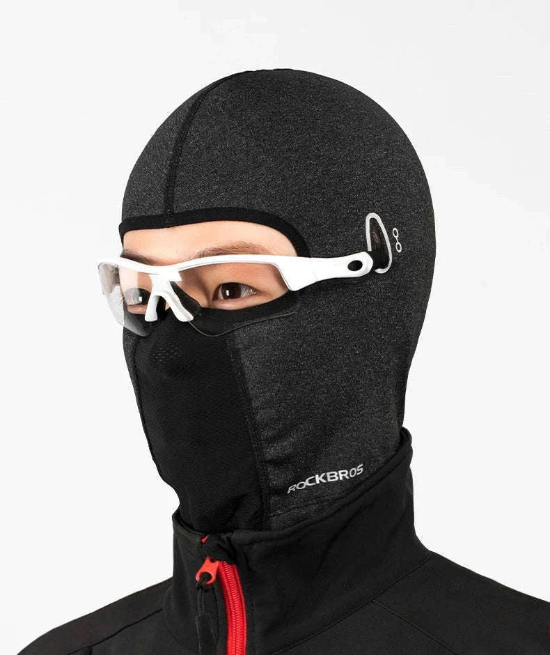 Thermal Cycling Cap Fleece Winter Headgear with Glasses Hole-LF8008-2