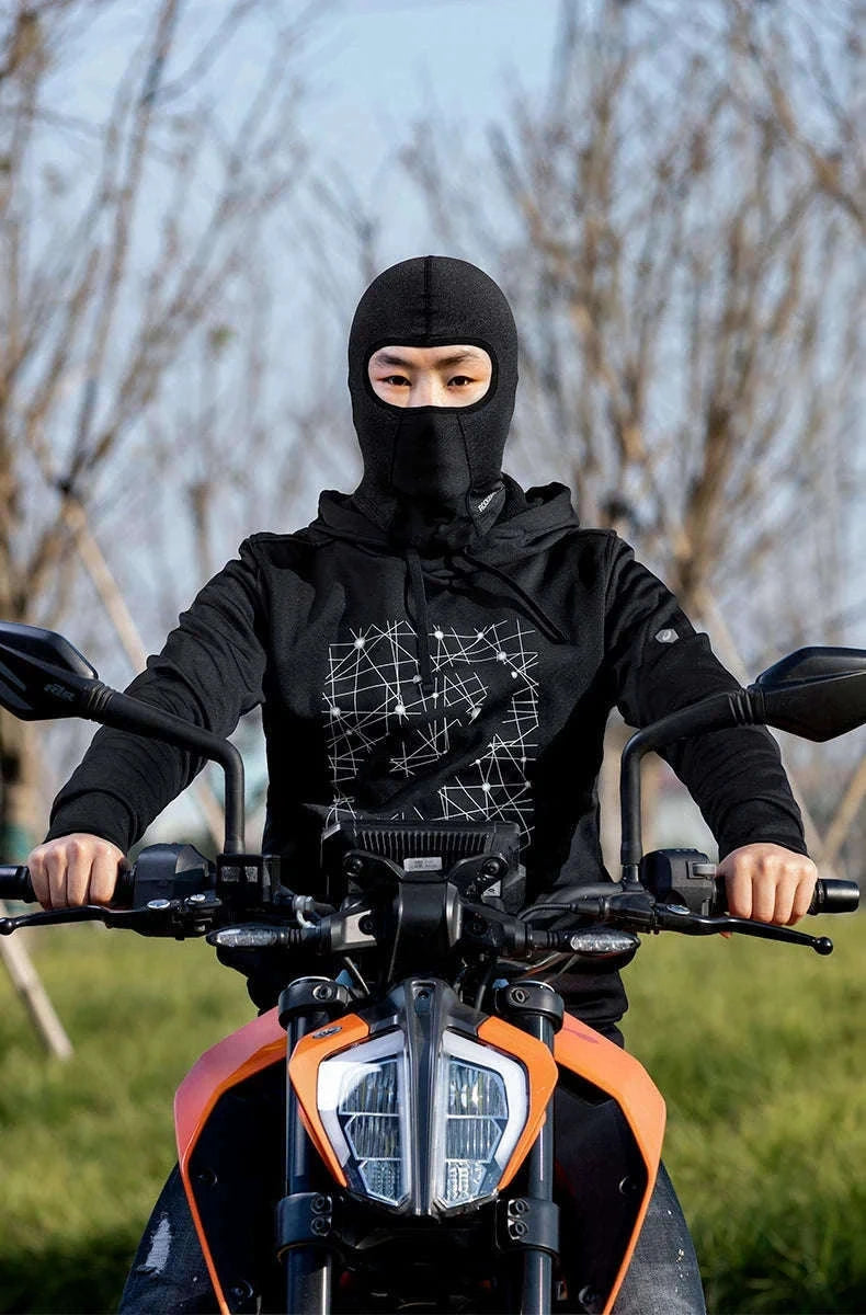 Thermal Cycling Cap Fleece Winter Headgear with Glasses Hole-LF8008-2