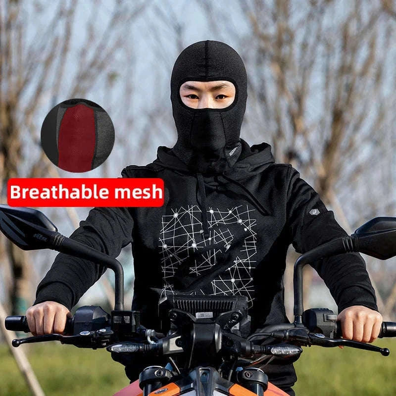 Thermal Cycling Cap Fleece Winter Headgear with Glasses Hole-LF8008-2