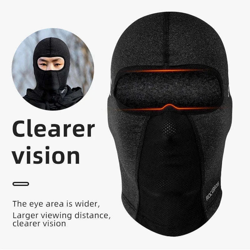 Thermal Cycling Cap Fleece Winter Headgear with Glasses Hole-LF8008-2