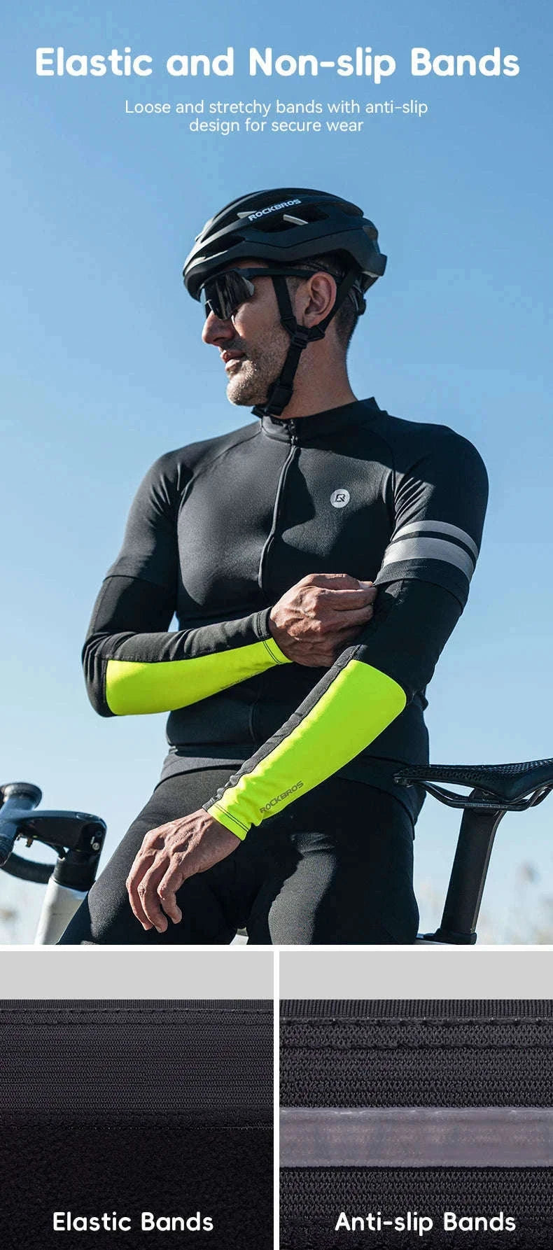 Thermal Fleece Arm & Leg Sleeves for Cycling Warmth and Protection-XT089 TT024 Set / L-XL