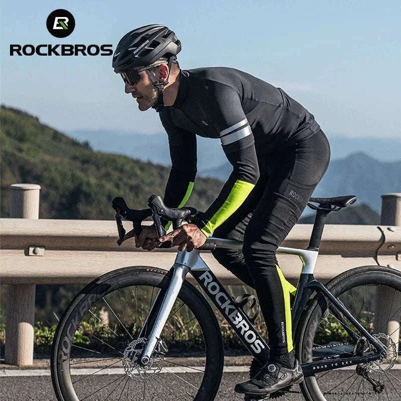 Thermal Fleece Arm & Leg Sleeves for Cycling Warmth and Protection-XT089 TT024 Set / L-XL