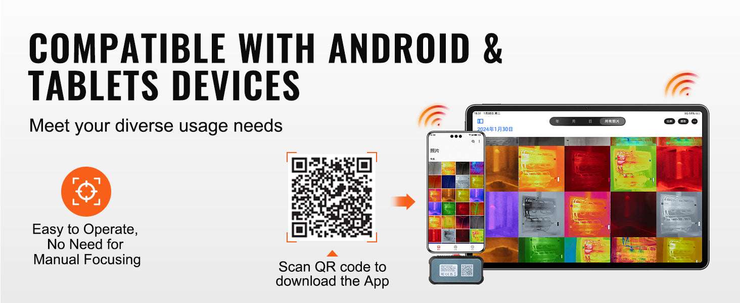 Thermal Imaging Camera 256×192 for Android with 25Hz Real-Time View-203U / United States