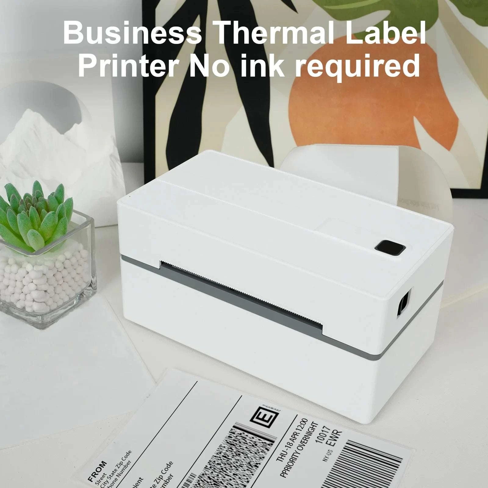 Thermal Label Printer 4x6 Bluetooth USB 203DPI High-Speed-Black color / United States