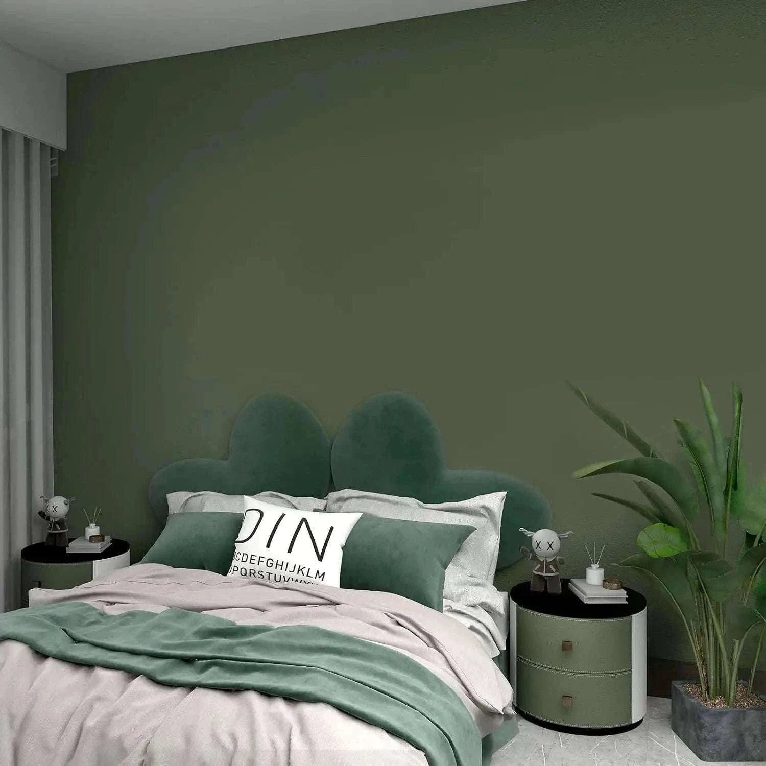 Thick Black Waterproof Peel and Stick Wallpaper Contact Paper-matte light gray / 40cmx100cm