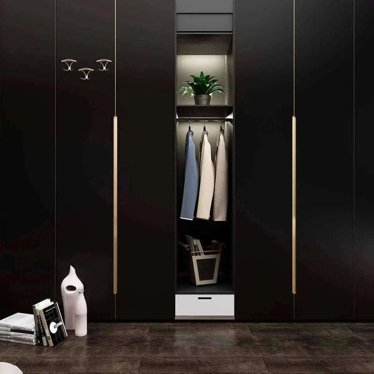 Thick Black Waterproof Peel and Stick Wallpaper Contact Paper-matte light gray / 40cmx100cm