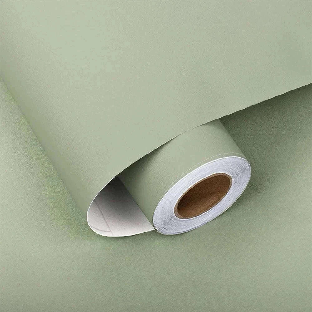 Thick Black Waterproof Peel and Stick Wallpaper Contact Paper-matte light gray / 40cmx100cm