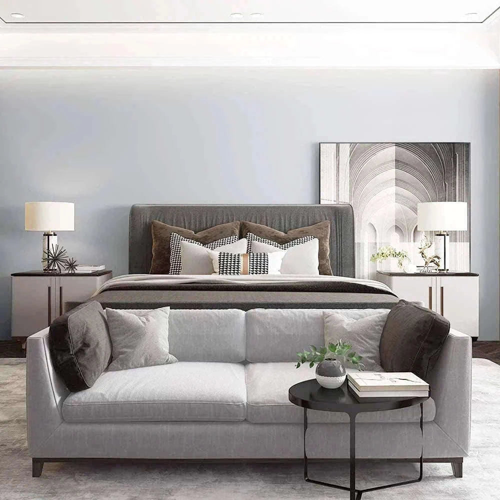 Thick Black Waterproof Peel and Stick Wallpaper Contact Paper-matte light gray / 40cmx100cm