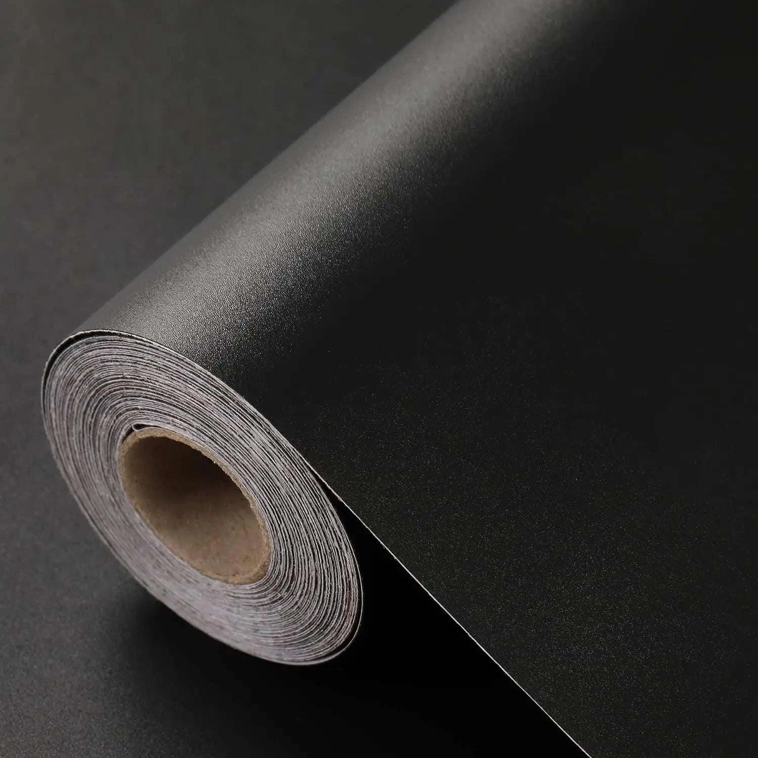 Thick Black Waterproof Wallpaper Contact Paper-matte light gray / 40cmx100cm