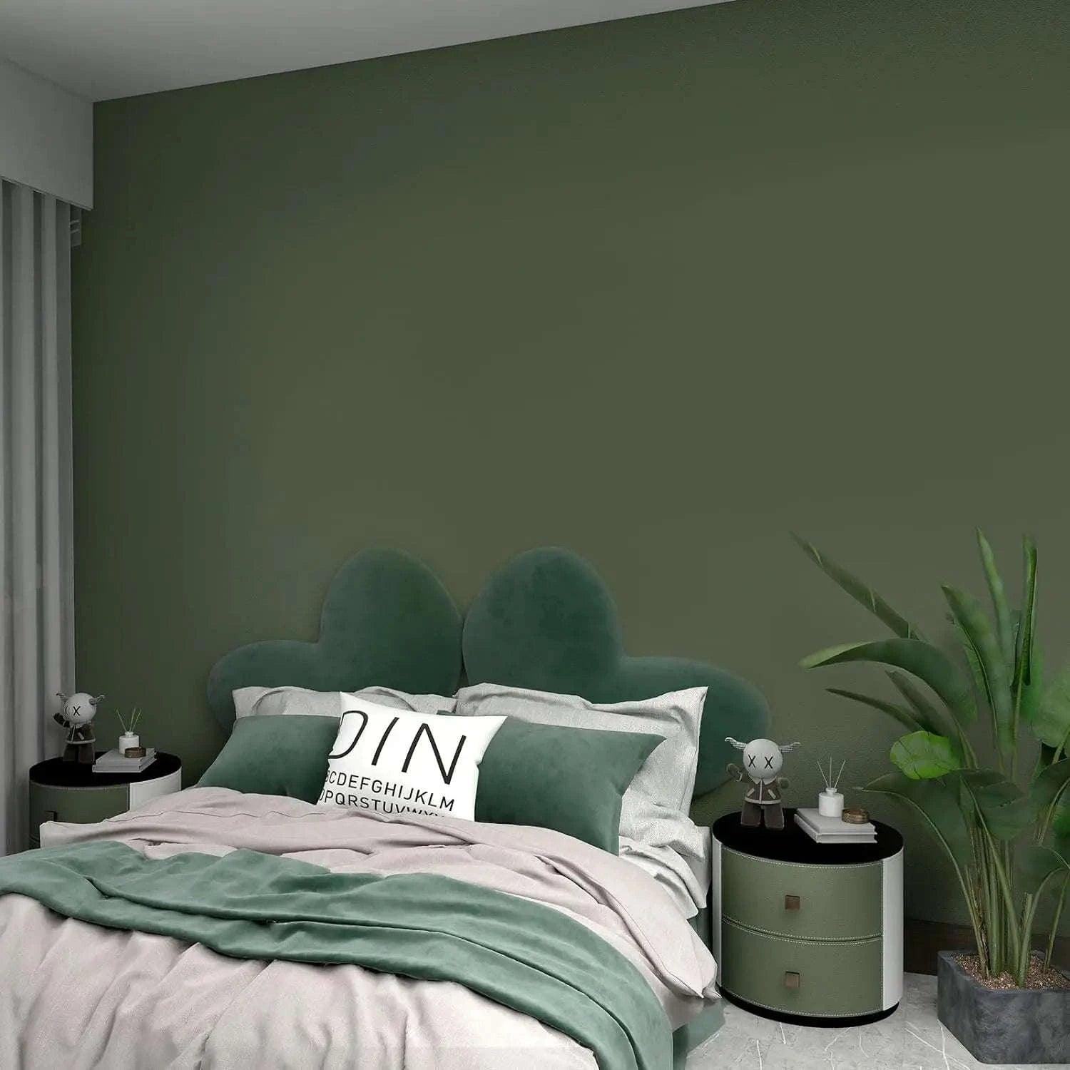 Thick Black Waterproof Wallpaper Contact Paper-matte light gray / 40cmx100cm